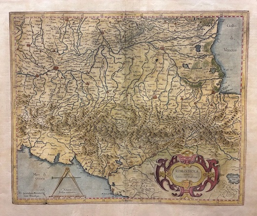 Mercator Gerard (1512-1594) Romandiola cum Parmensi Ducatu 1610 ca. Amsterdam